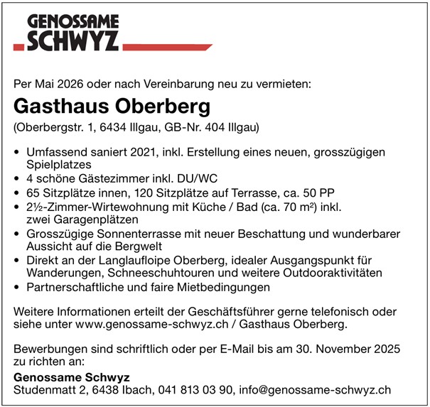 Inserat Oberberg